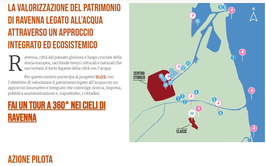 Ravenna e il progetto WaVE, il tour virtuale per una nuova modalità di promozione e fruizione del territorio